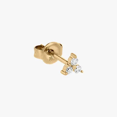 14K H-I/SI Mini Trois Diamond Earrings