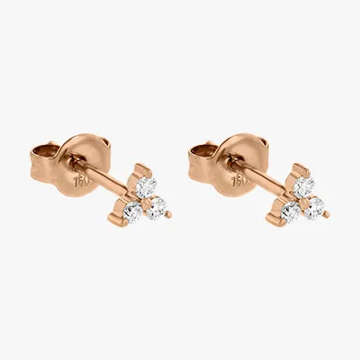 14K H-I/SI Mini Trois Diamond Earrings