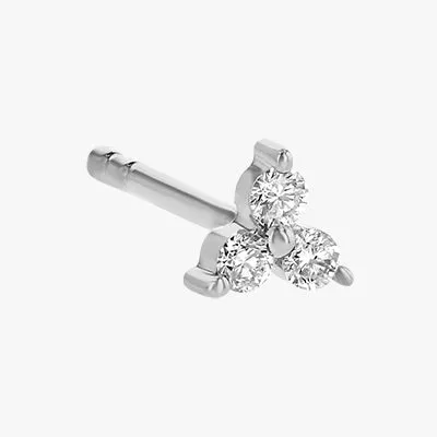 14K H-I/SI Mini Trois Diamond Earrings