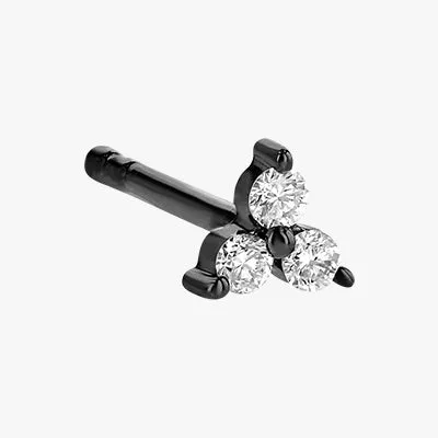 14K H-I/SI Mini Trois Diamond Earrings