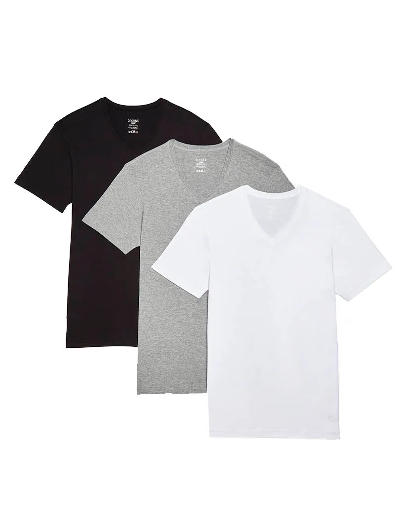 2xist Men's Cotton 3-Pack Tee 020331