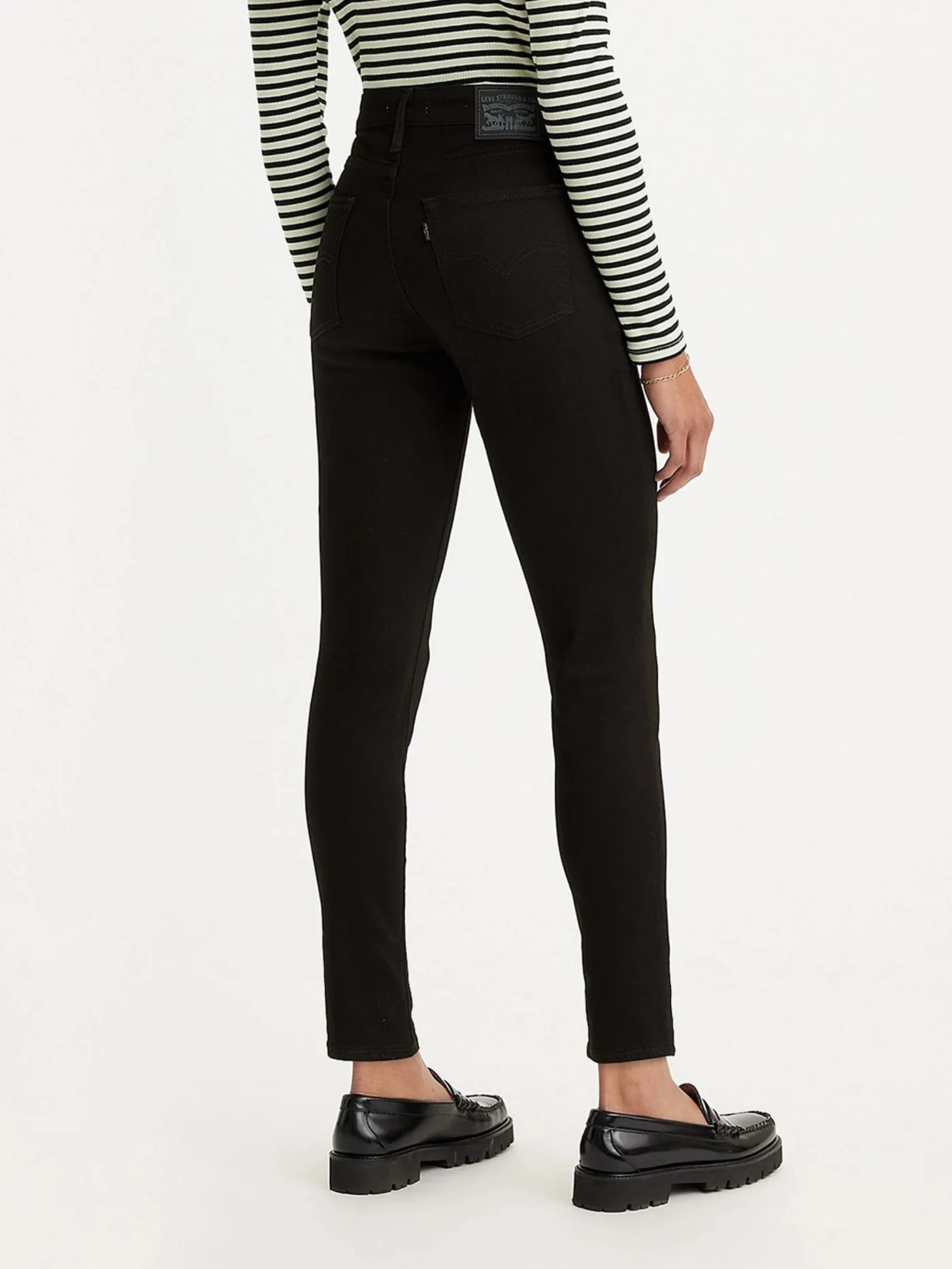 721 High Rise Skinny Soft Black Jeans