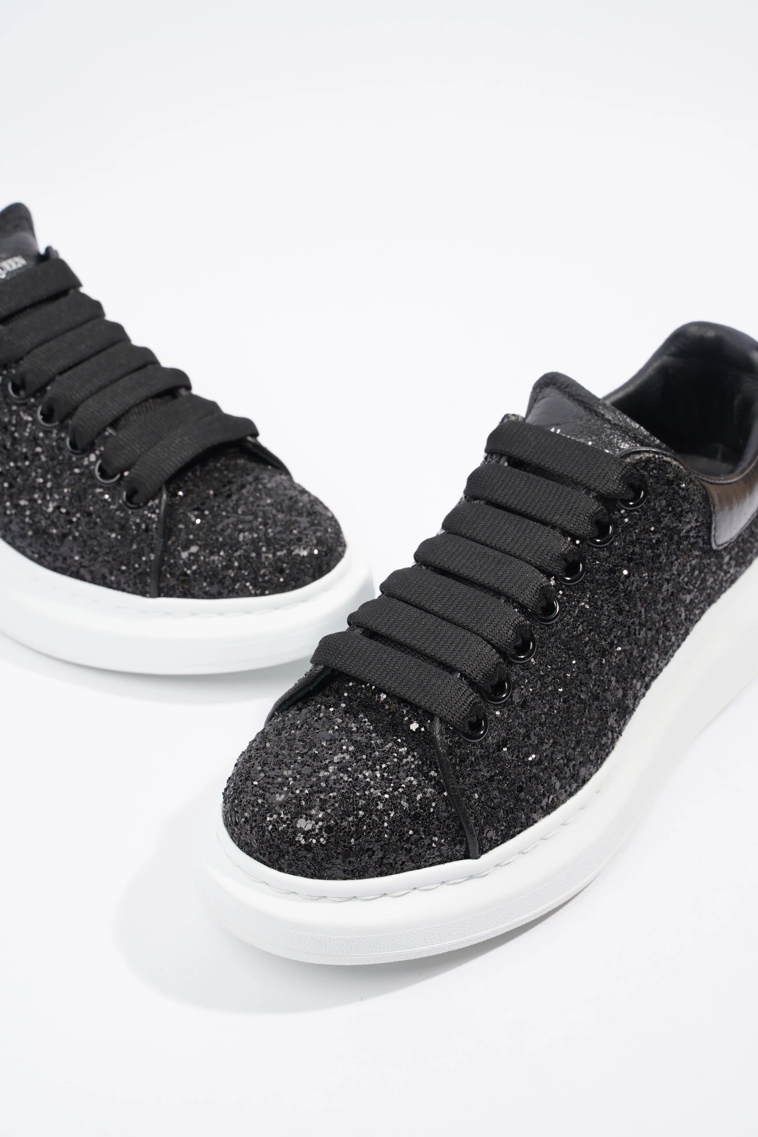 Alexander McQueen Oversized Sneaker Black Glitter EU 38 / UK 5