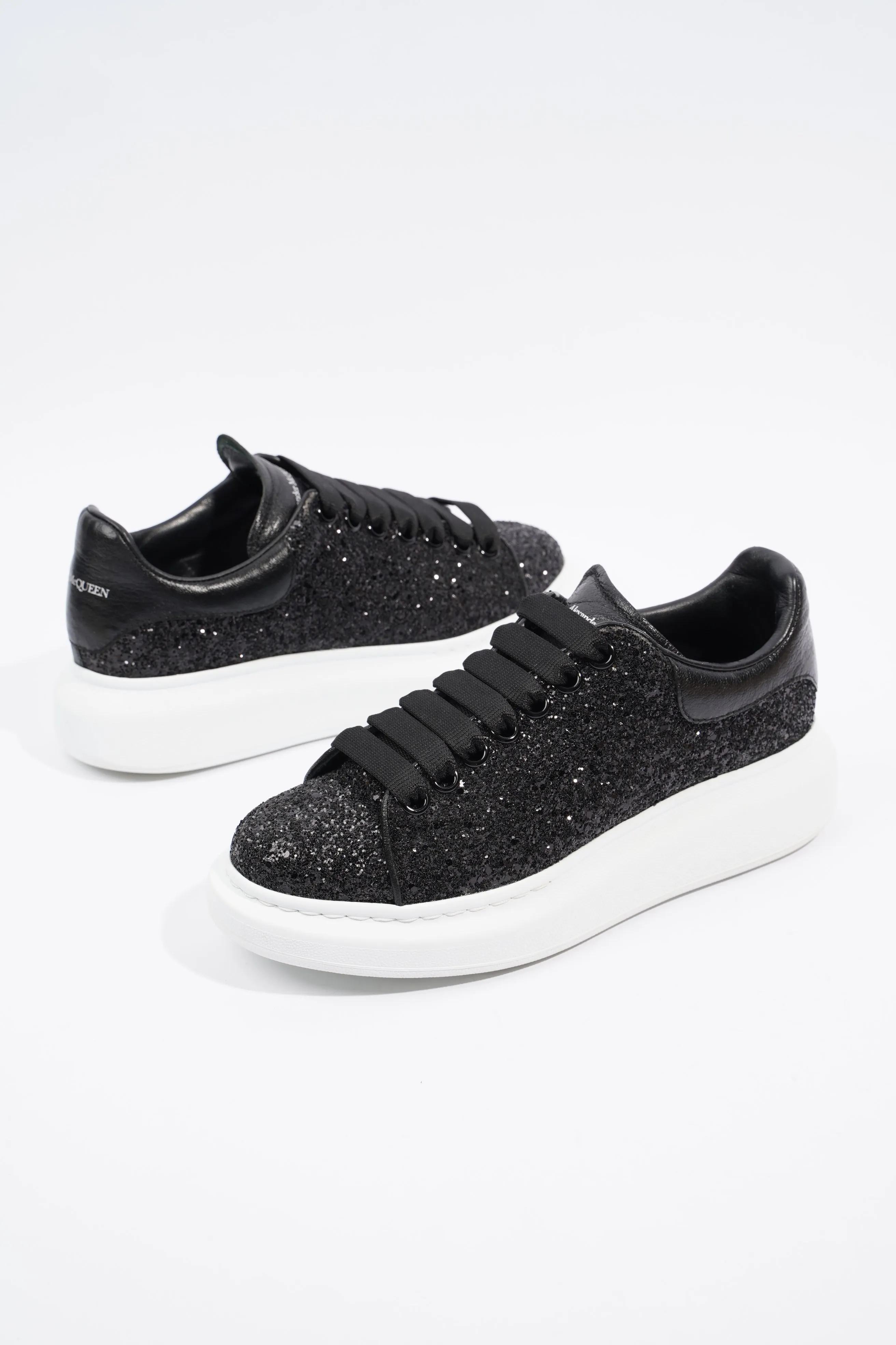 Alexander McQueen Oversized Sneaker Black Glitter EU 38 / UK 5