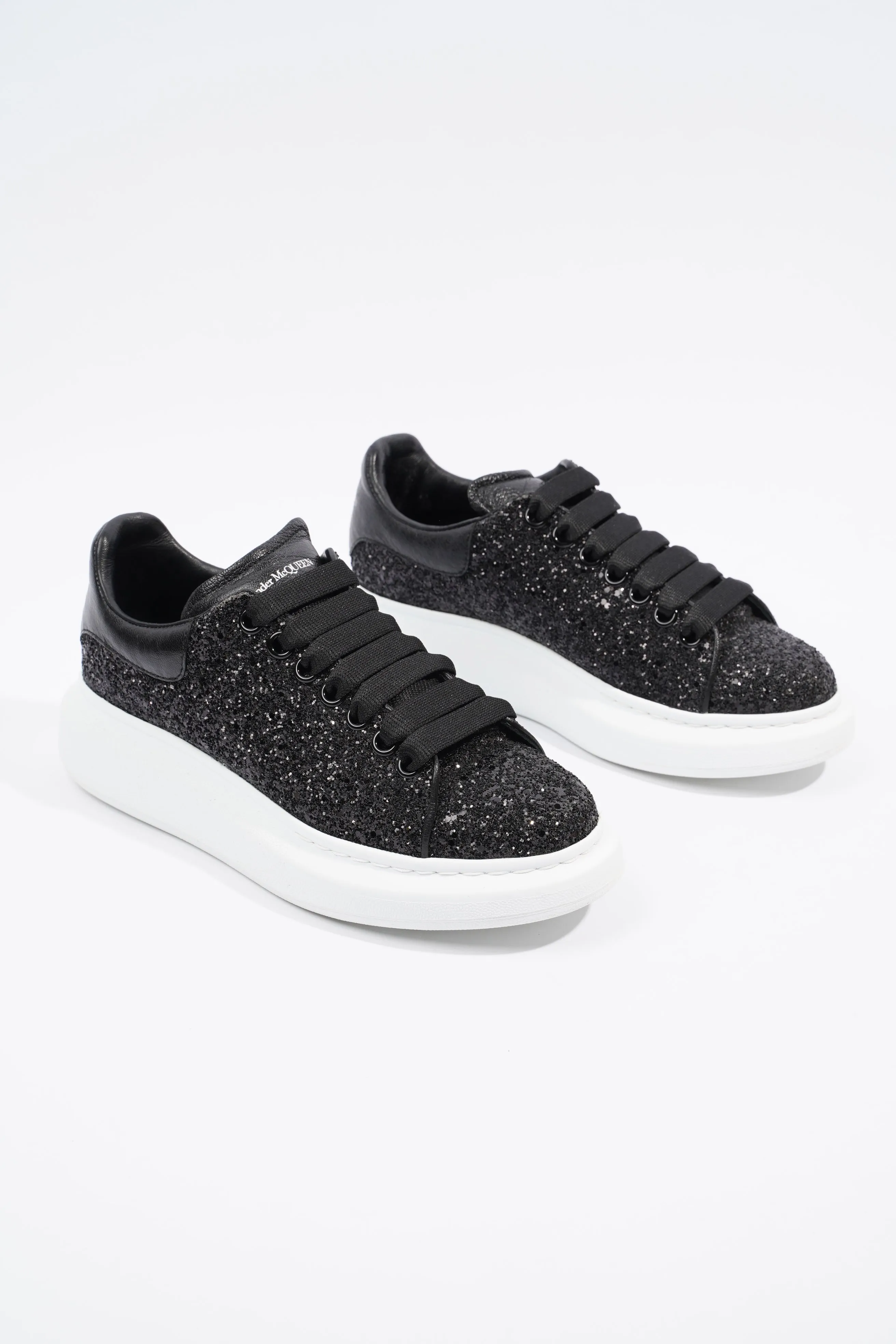 Alexander McQueen Oversized Sneaker Black Glitter EU 38 / UK 5