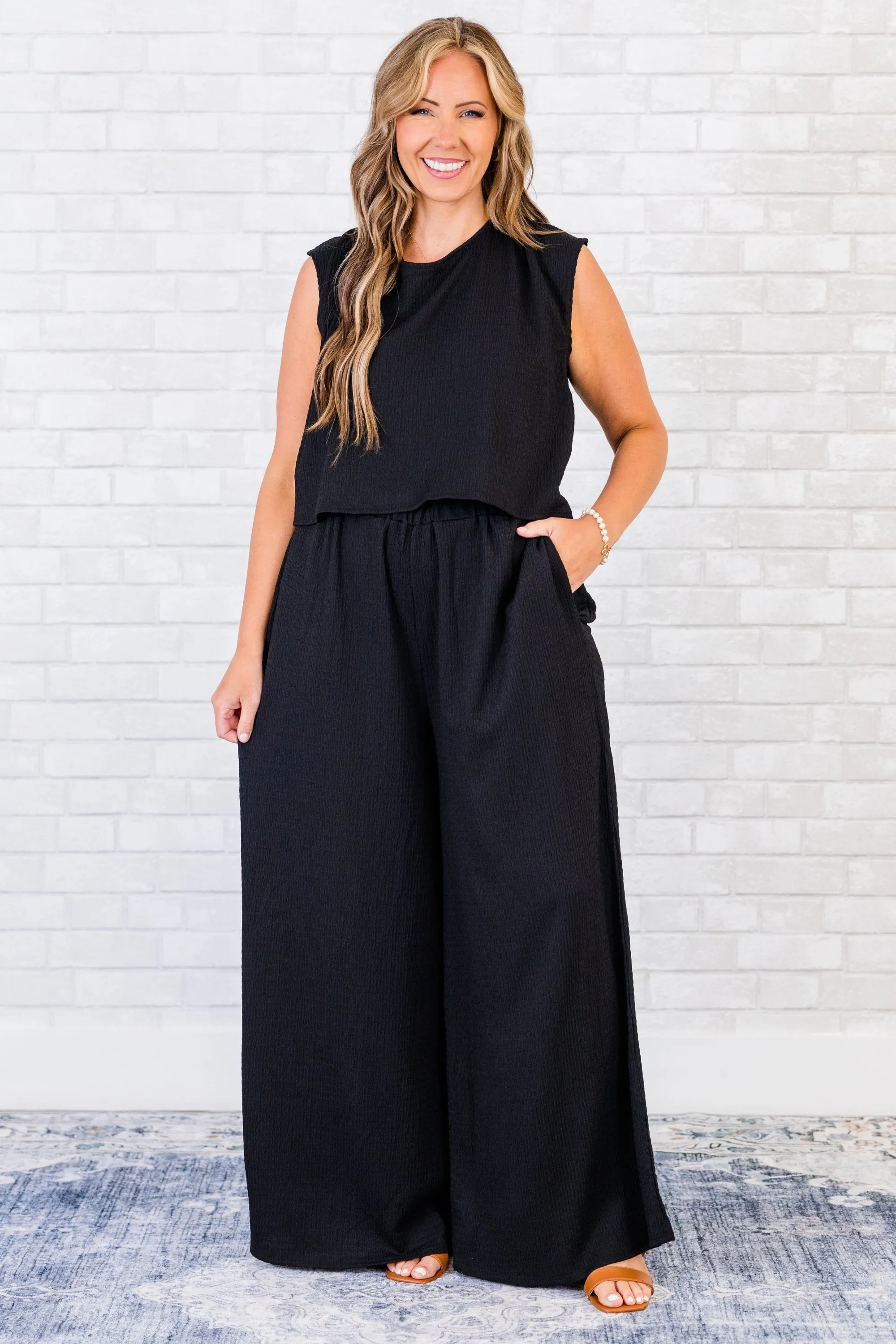 All My Secrets Jumpsuit, Black