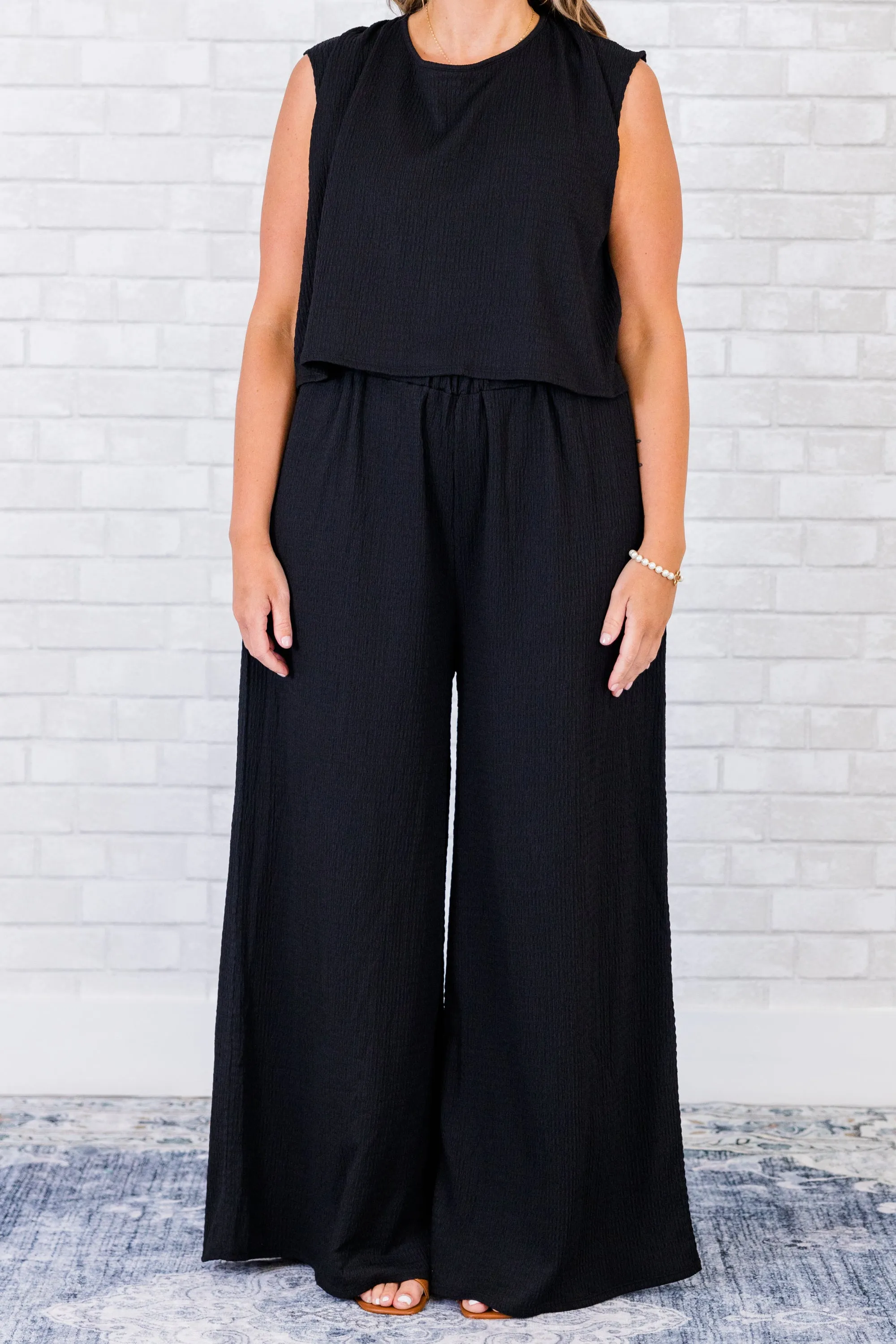 All My Secrets Jumpsuit, Black