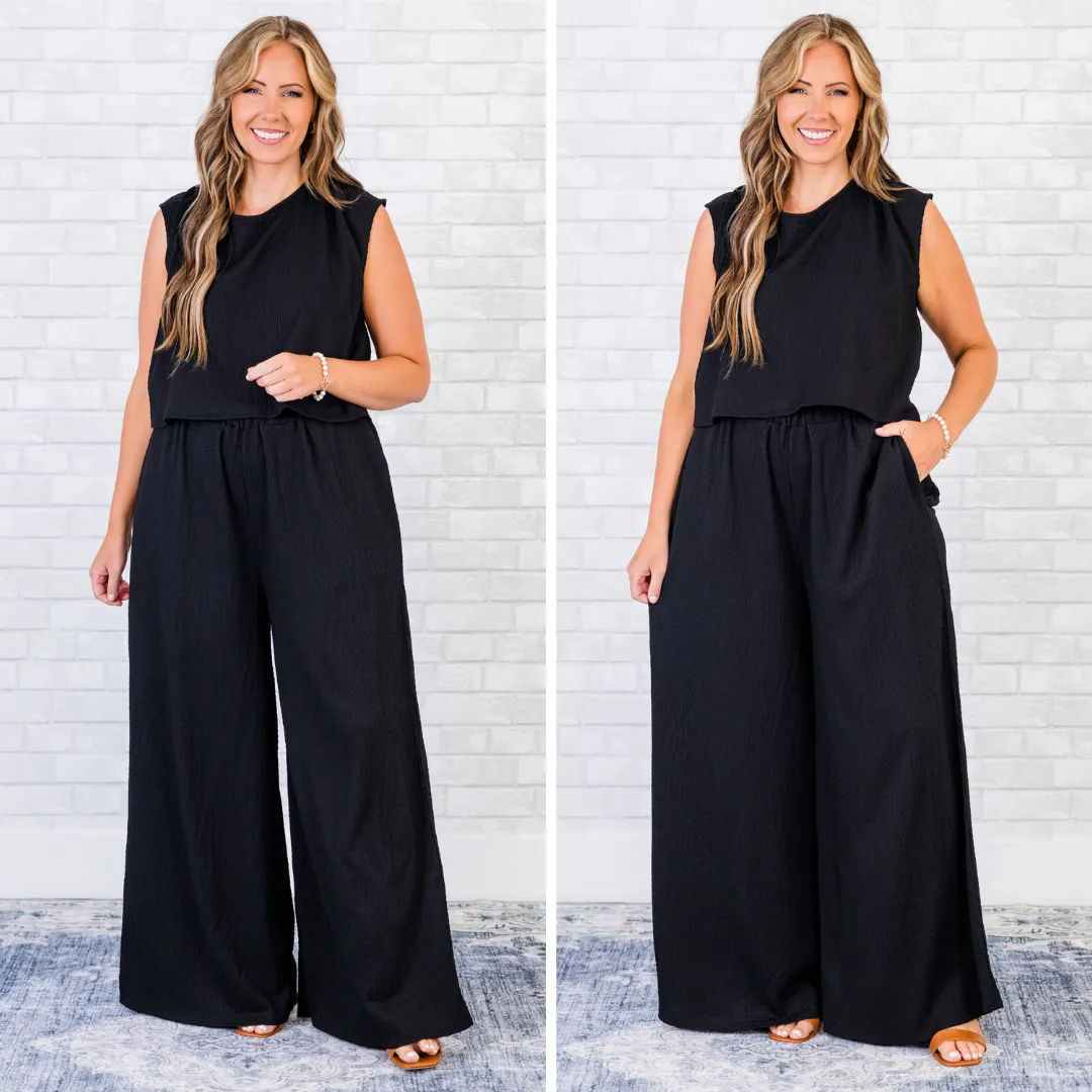 All My Secrets Jumpsuit, Black