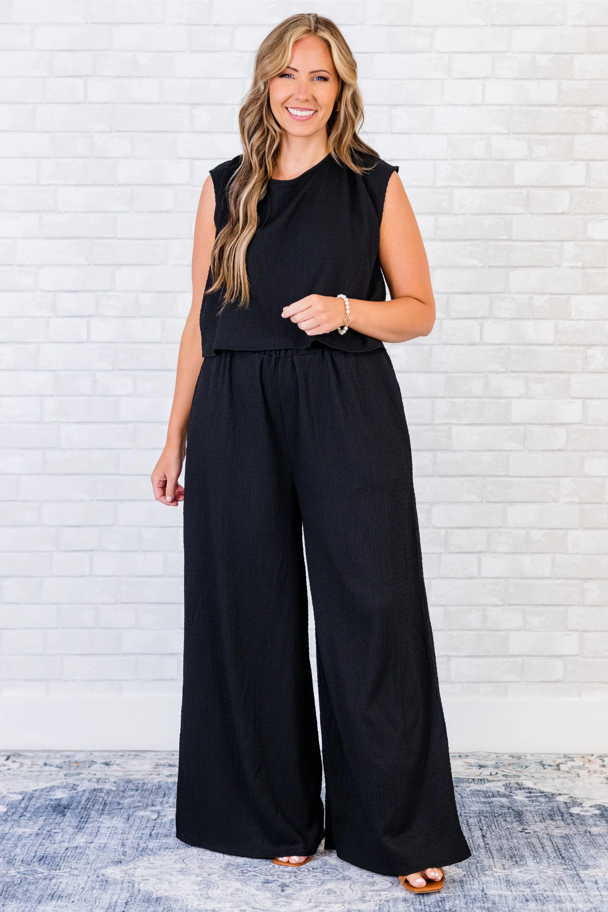 All My Secrets Jumpsuit, Black