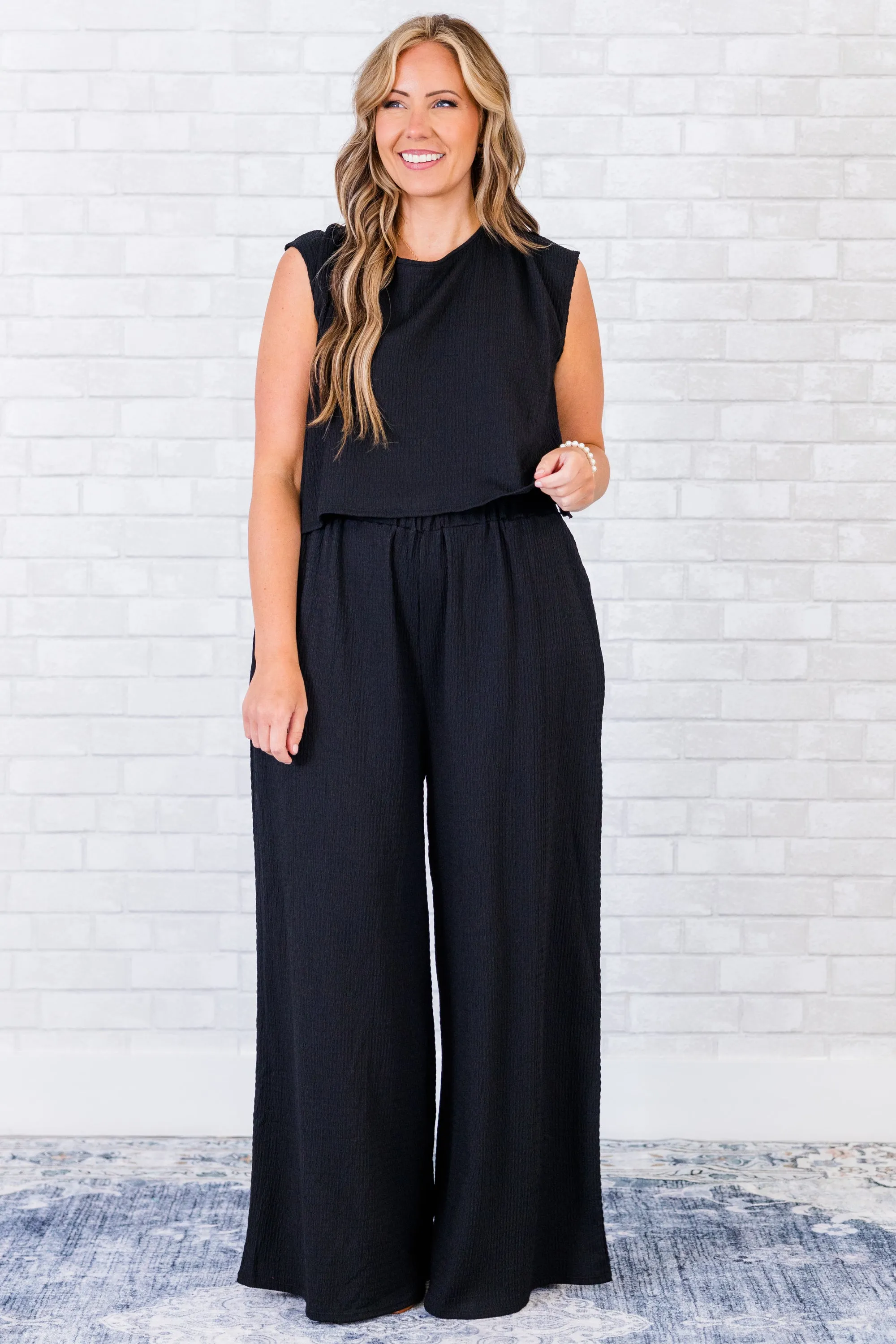 All My Secrets Jumpsuit, Black