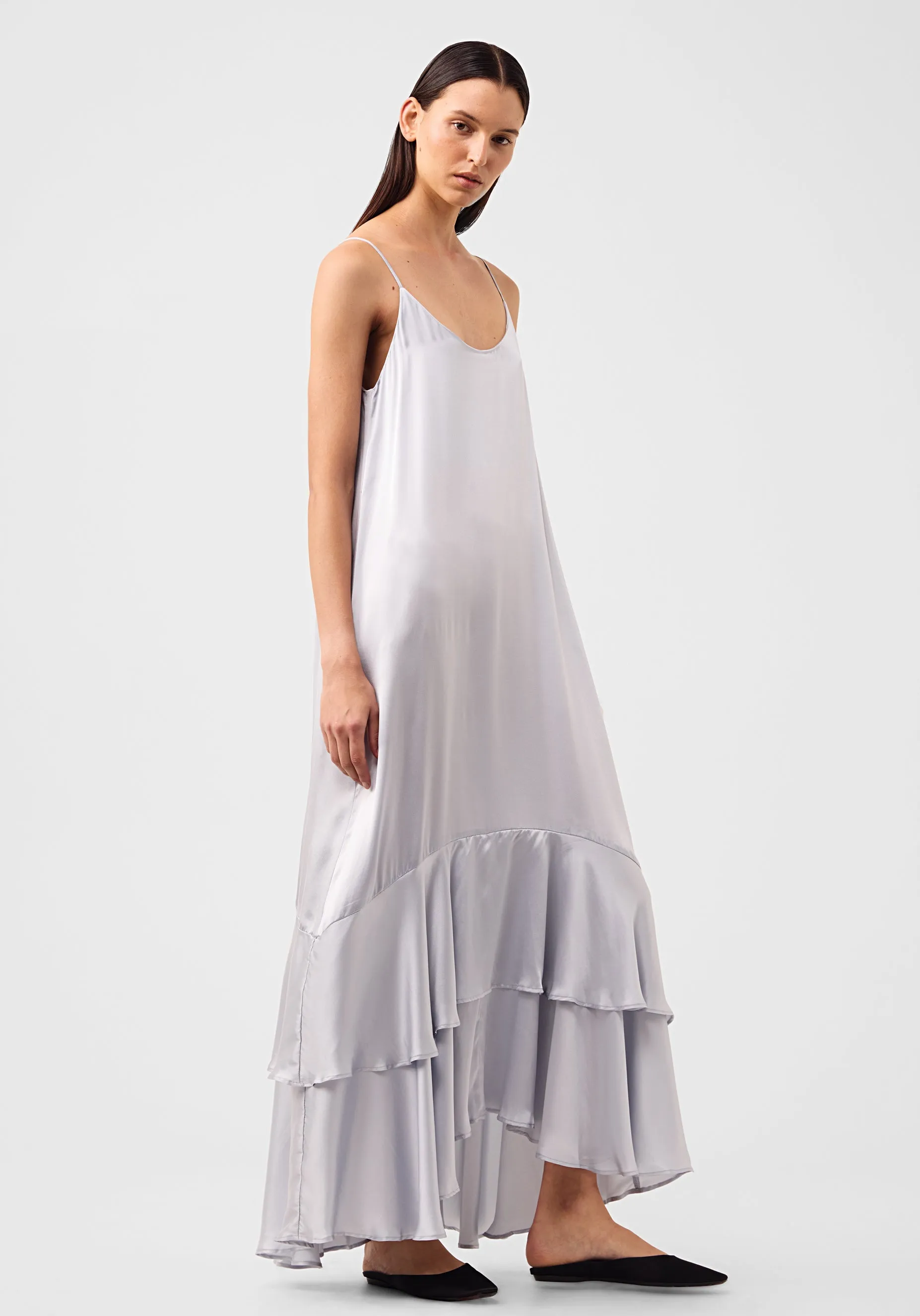 Anais Silk Maxi Dress_Ice