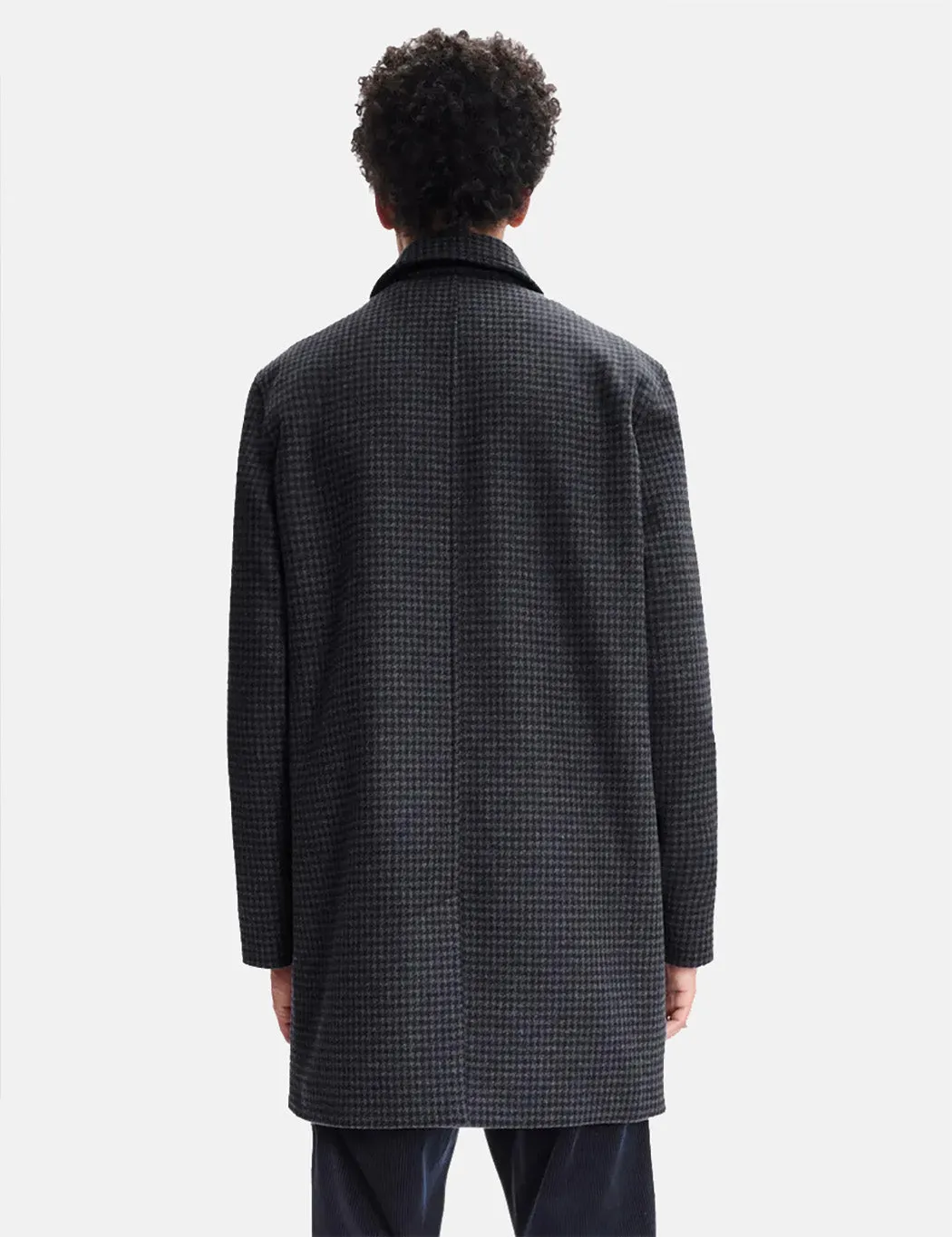 A.P.C. Flynn Mac Coat - Navy Blue