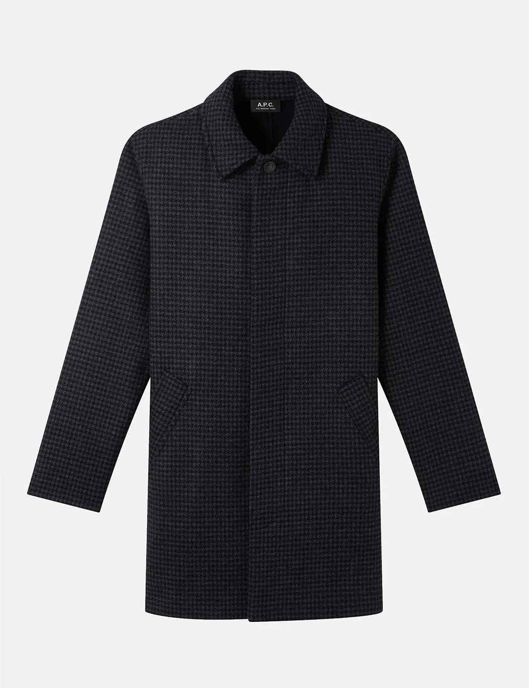 A.P.C. Flynn Mac Coat - Navy Blue