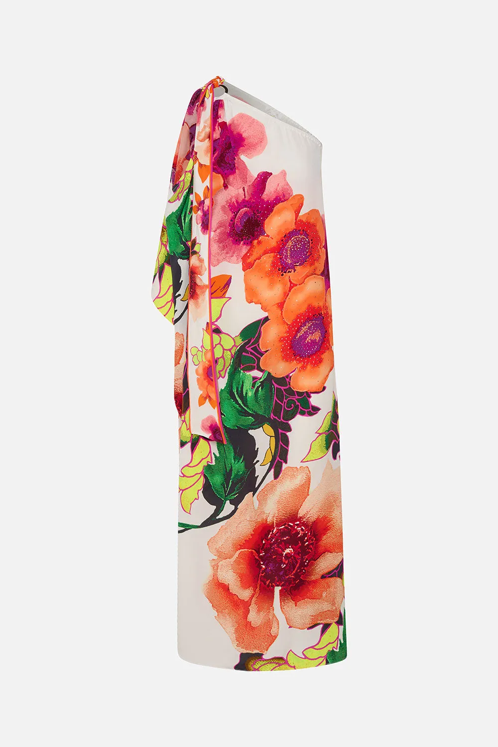 ASYMMETRIC HARDWARE KAFTAN PRETTY AS A POPPY