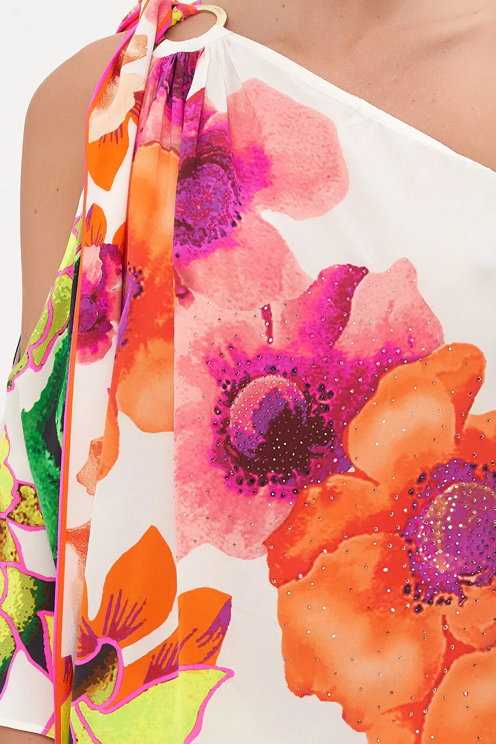 ASYMMETRIC HARDWARE KAFTAN PRETTY AS A POPPY