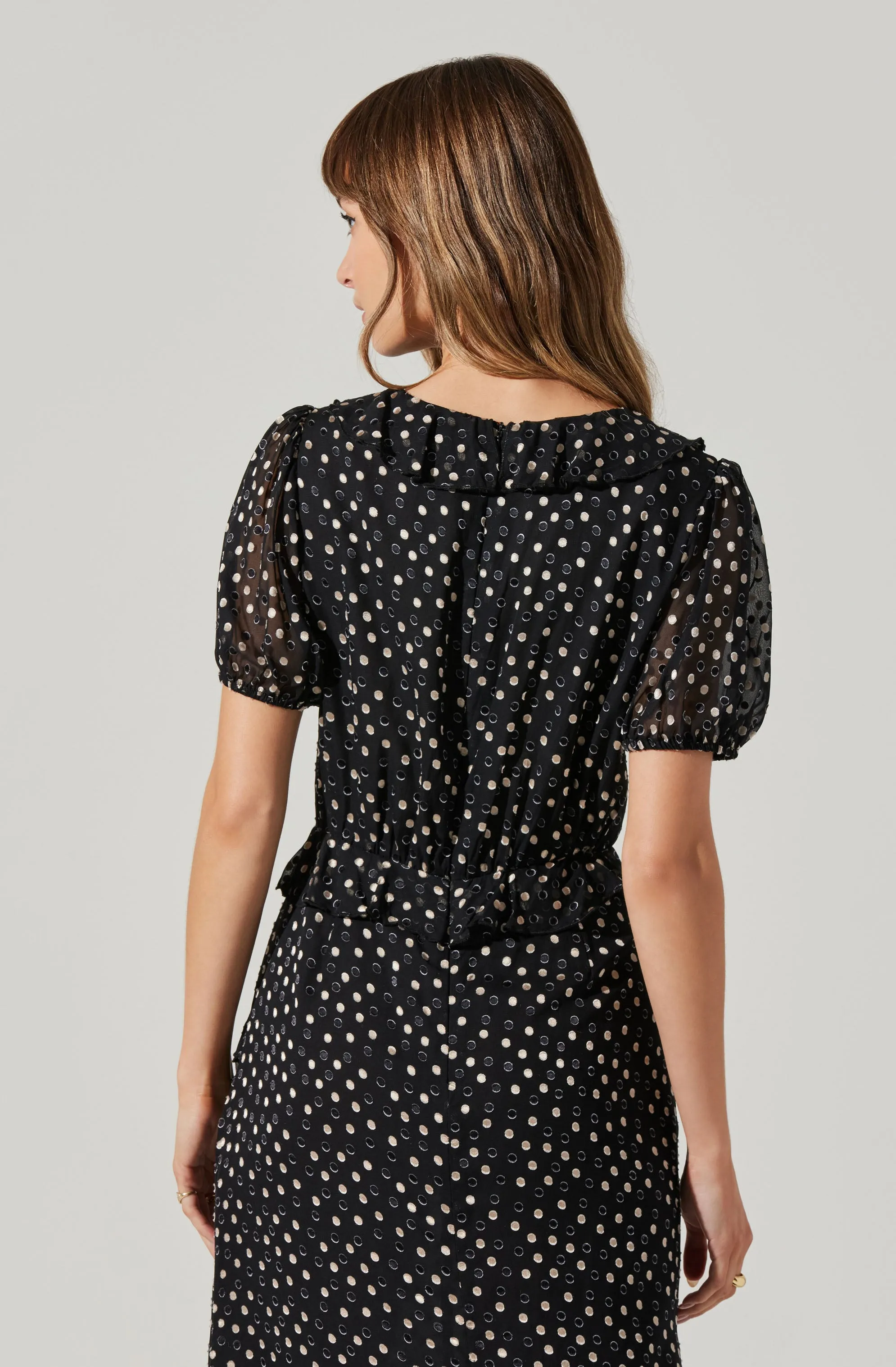 Bennet Polka Dot Midi Dress