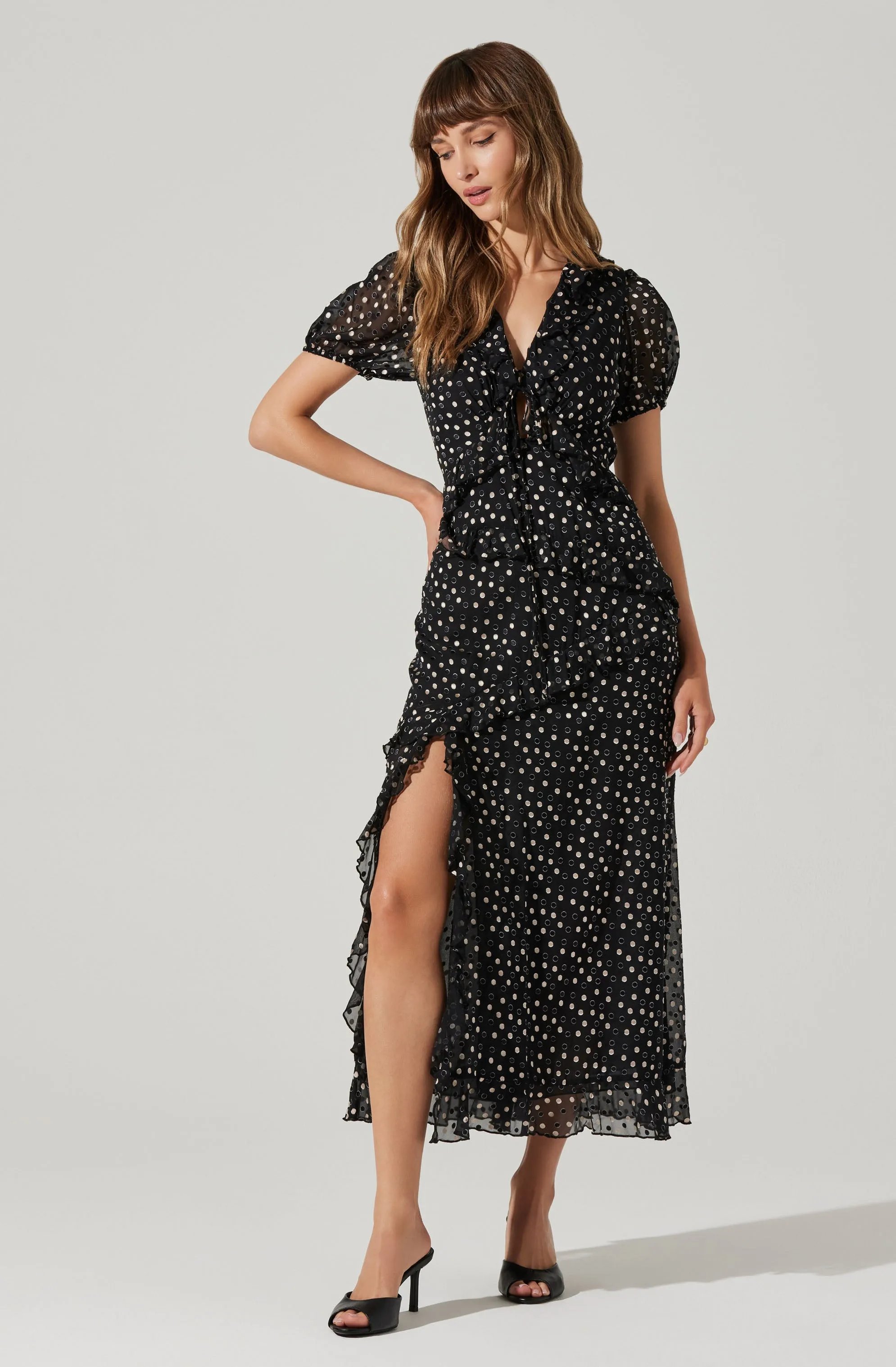 Bennet Polka Dot Midi Dress