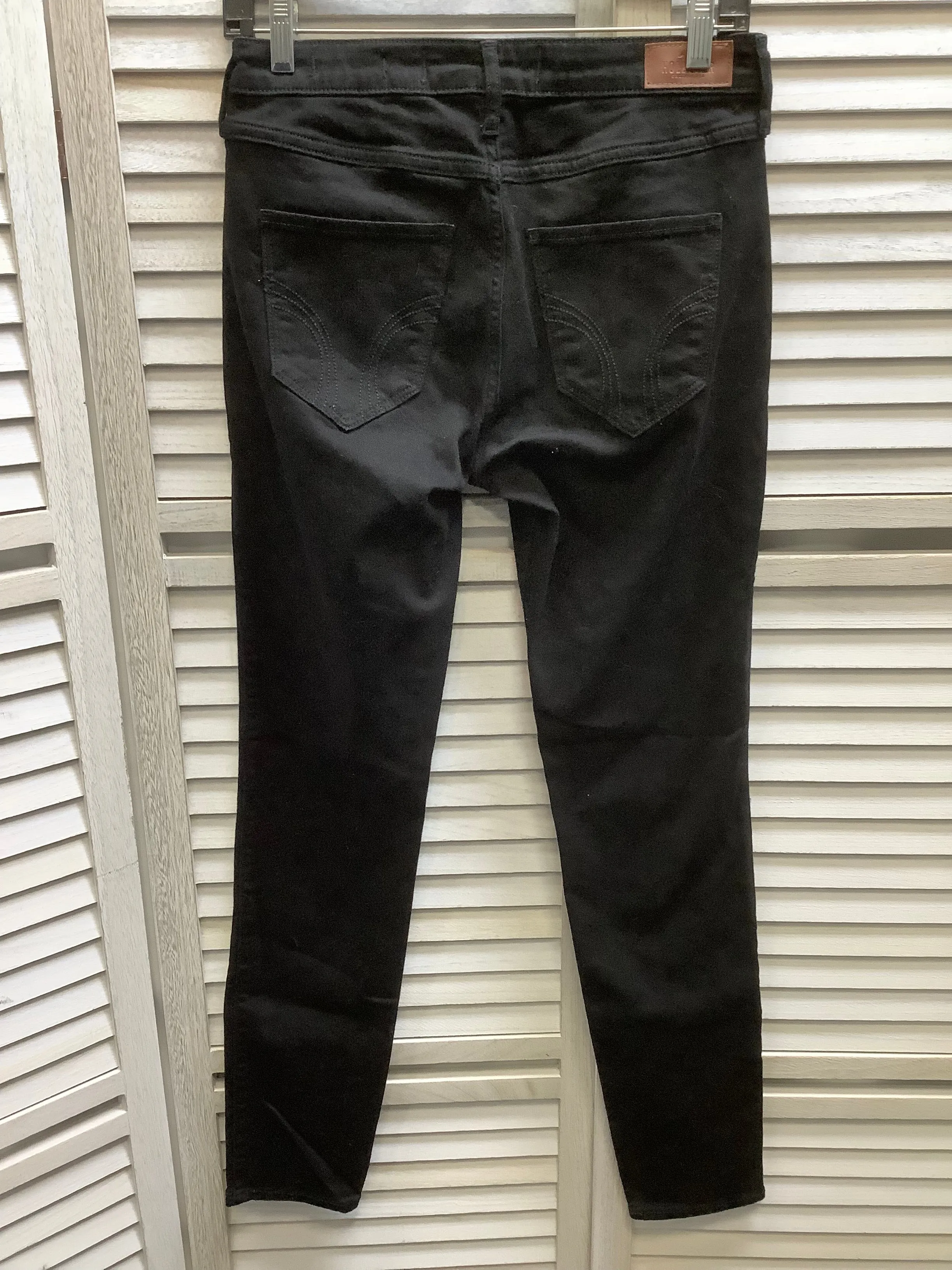 Black Denim Jeans Skinny Hollister, Size 6