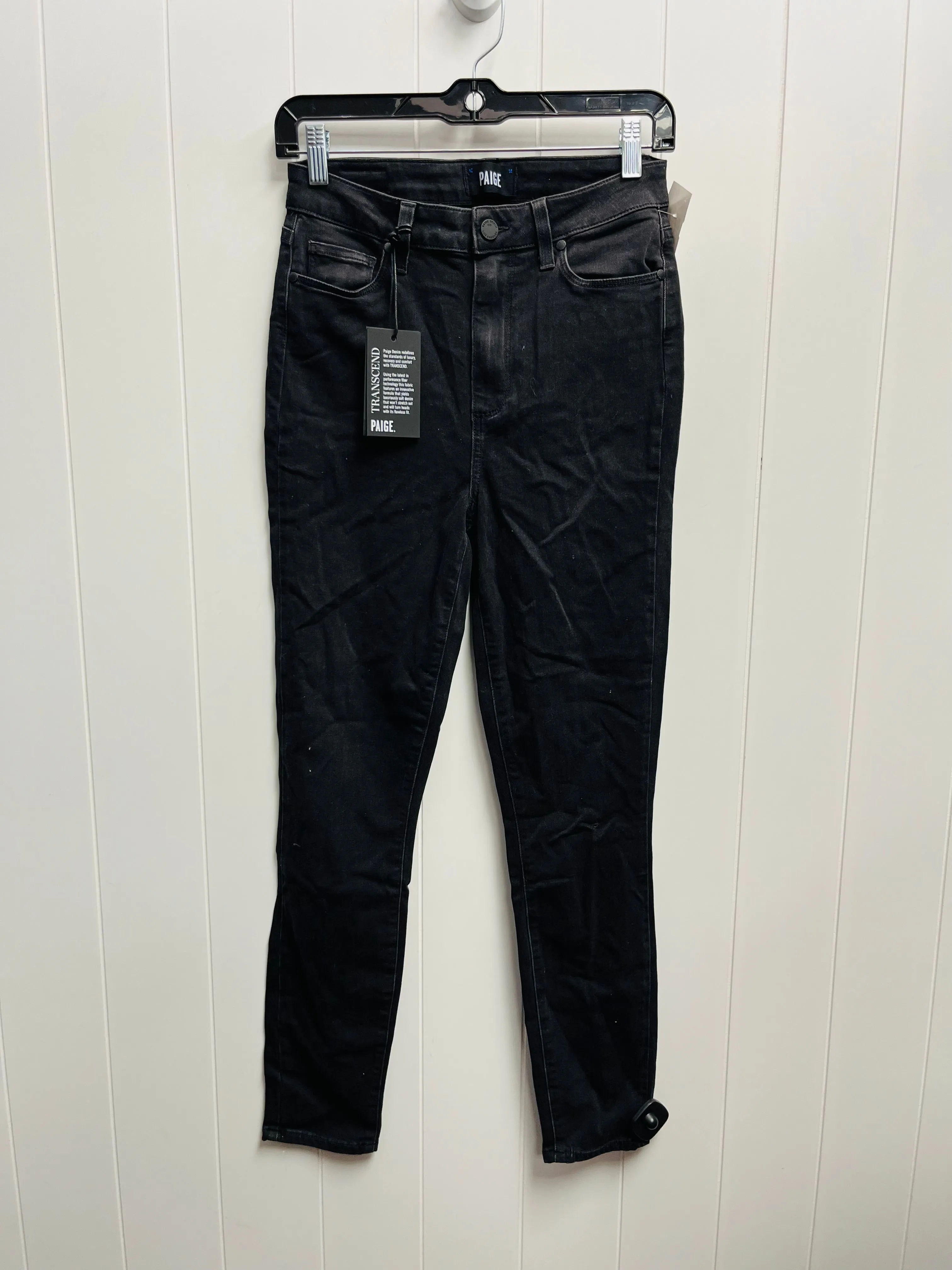 Black Denim Jeans Skinny Paige, Size 6