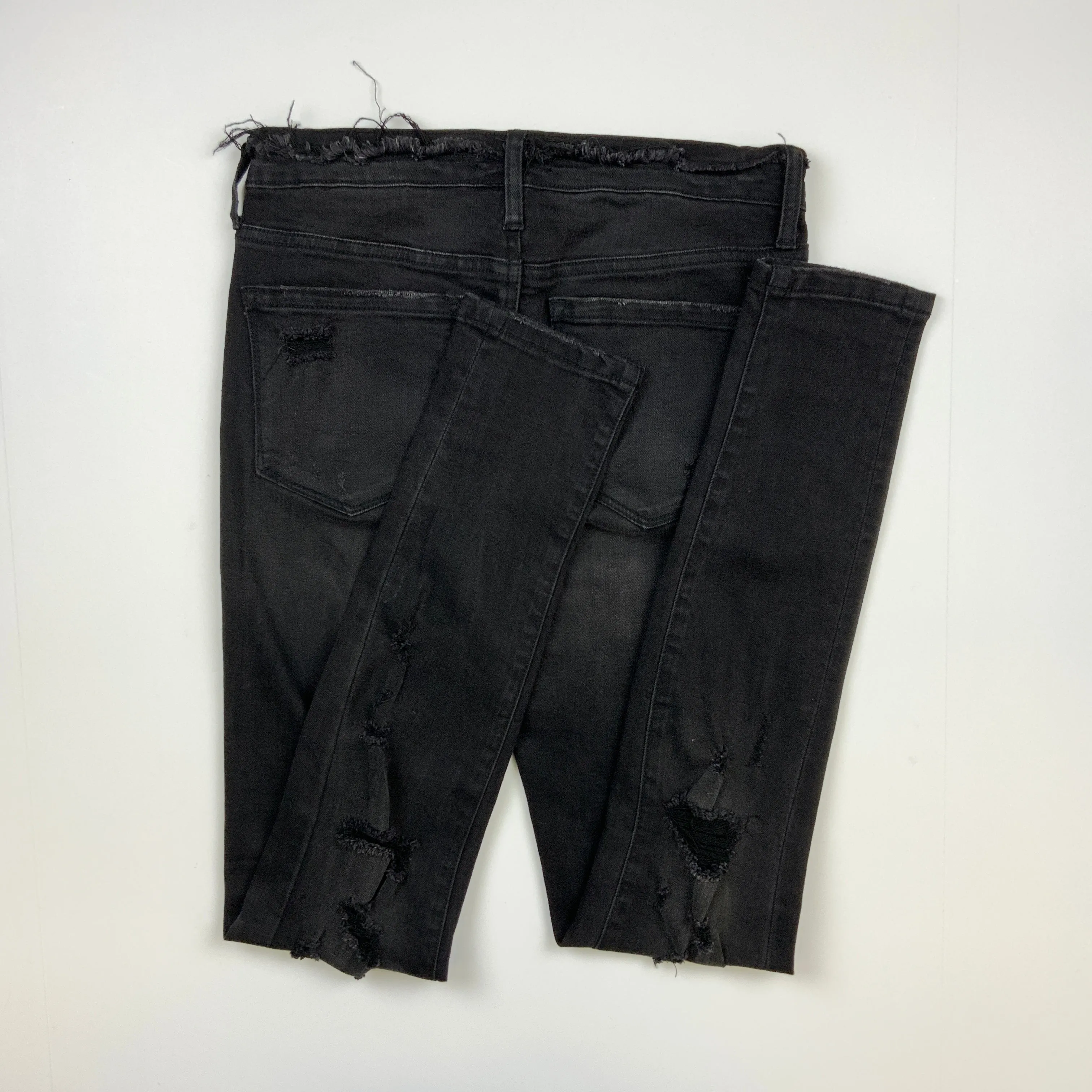 Black Denim Jeans Skinny Vervet, Size 2