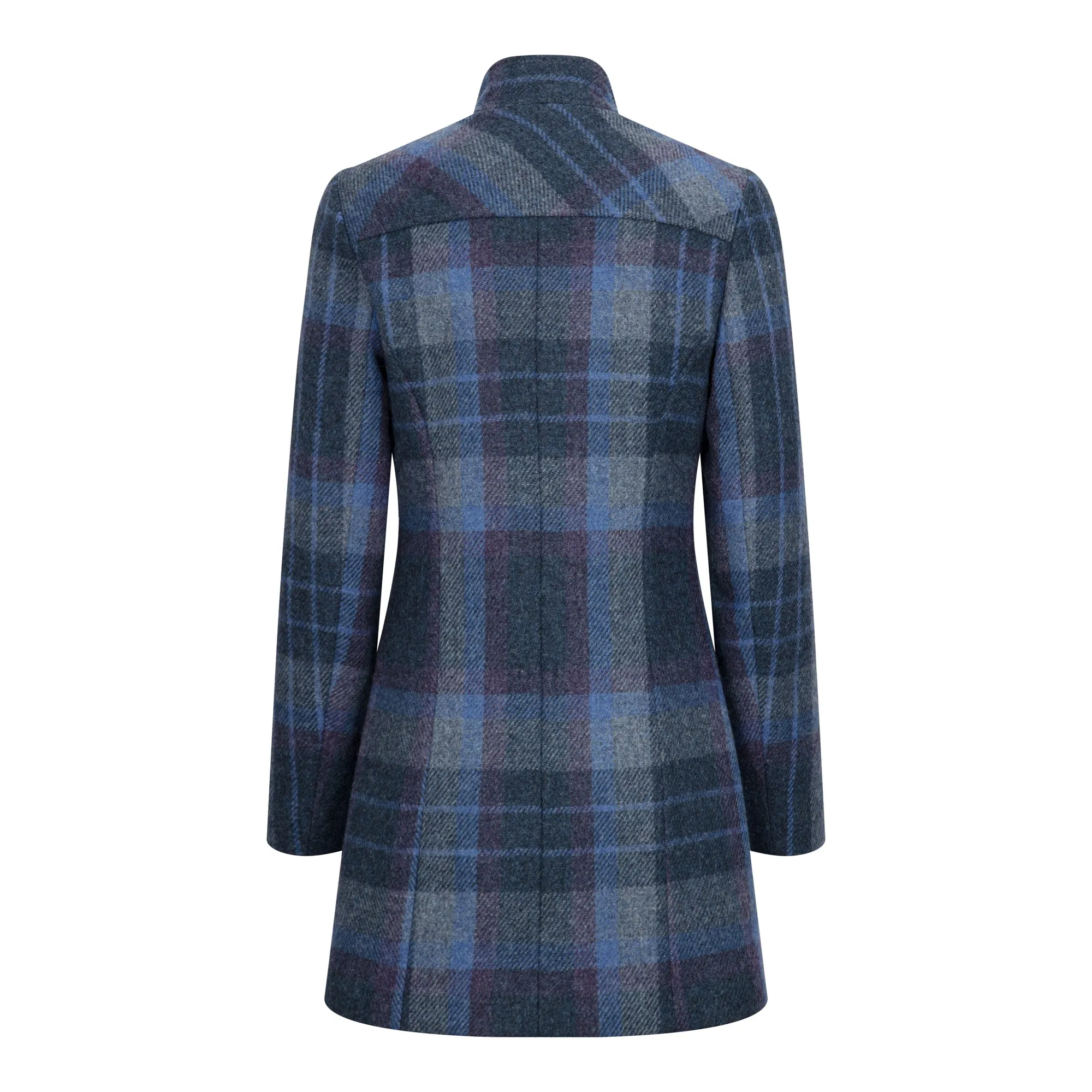 Blue Check Marie Duffle Coat