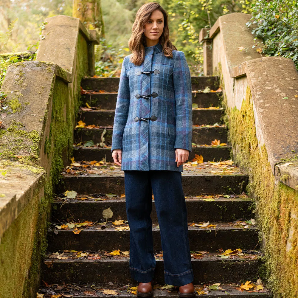 Blue Check Marie Duffle Coat