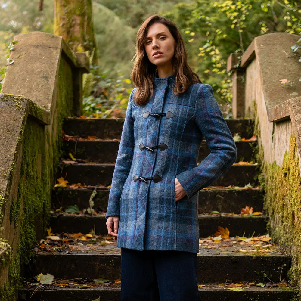 Blue Check Marie Duffle Coat