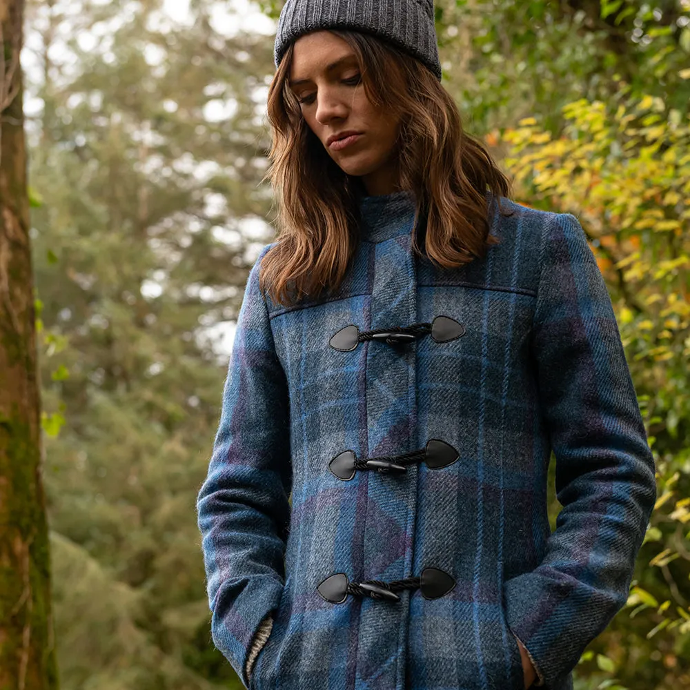 Blue Check Marie Duffle Coat