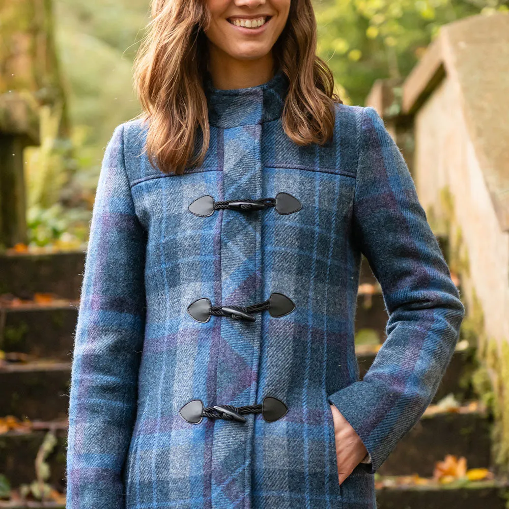 Blue Check Marie Duffle Coat