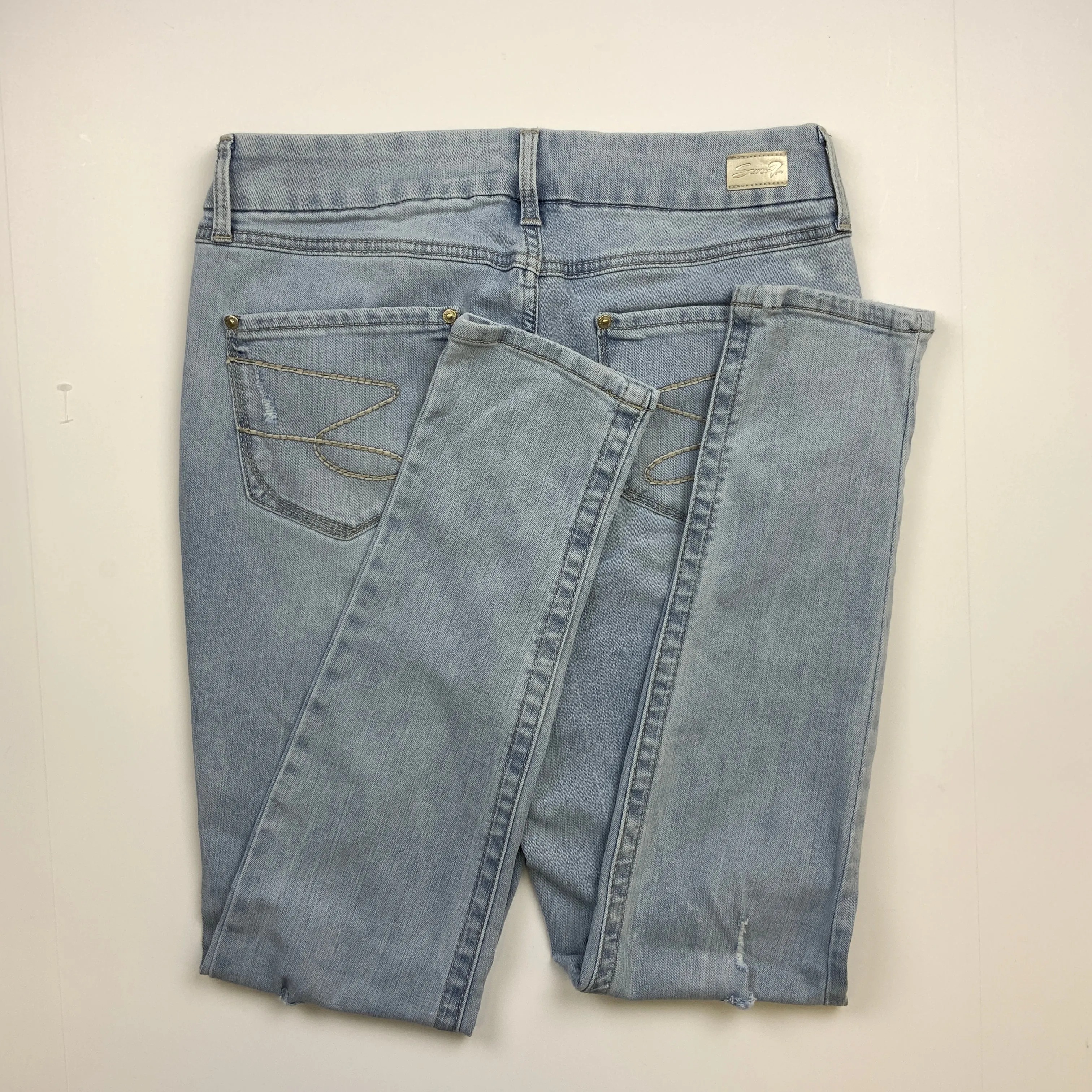 Blue Denim Jeans Skinny Seven 7, Size 10