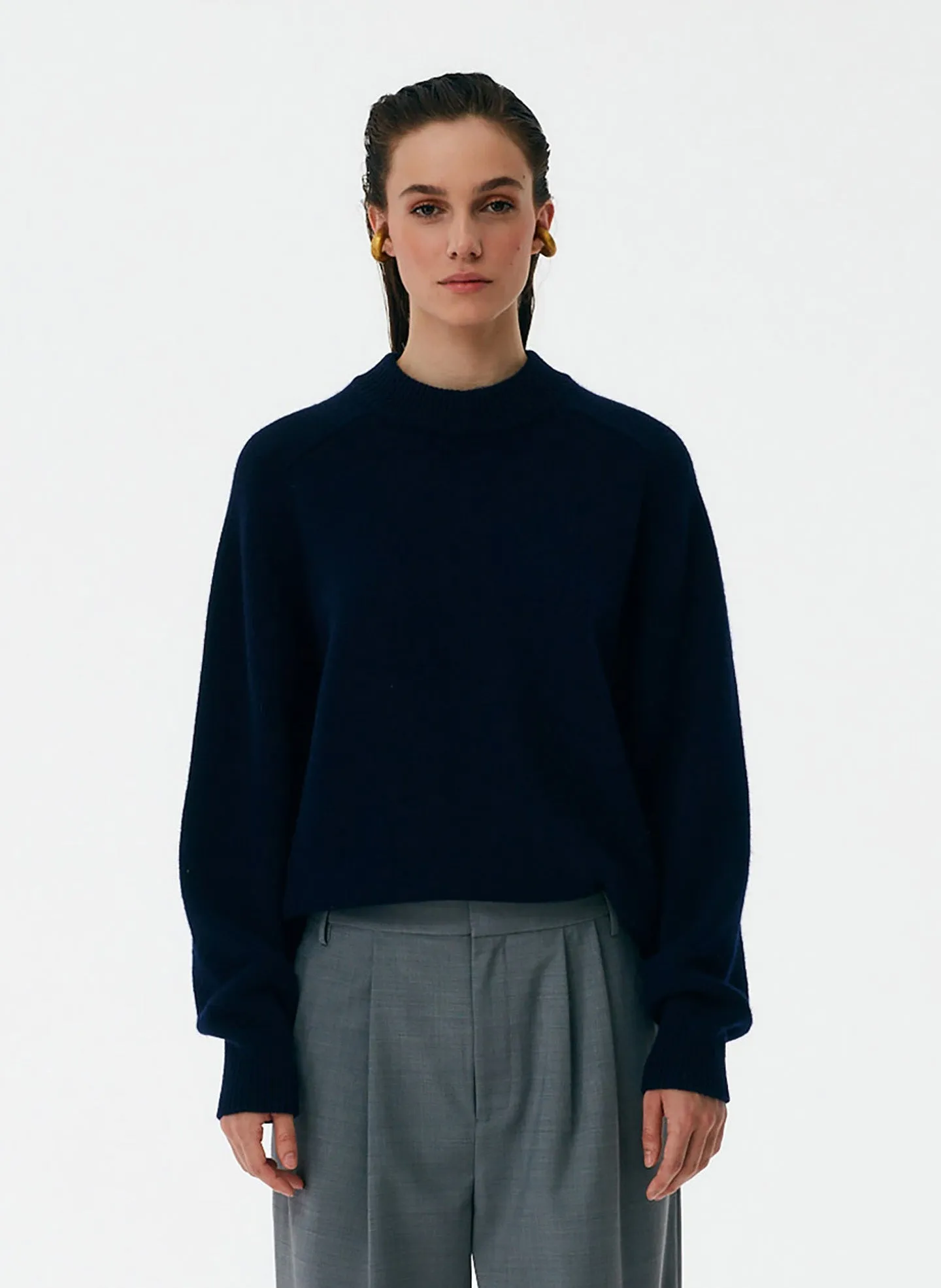 Cashmere Crewneck Oversized Sweater