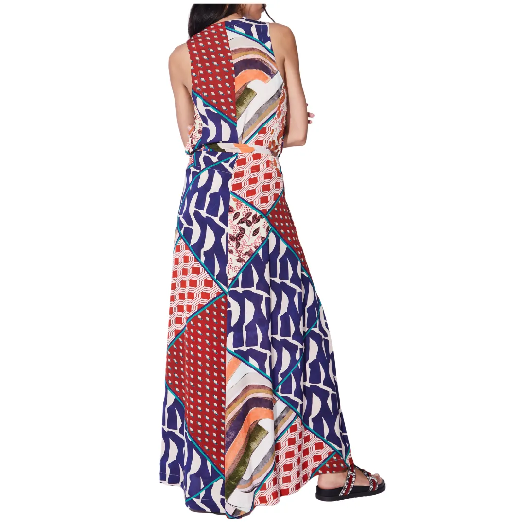 Color Block Maxi Dress