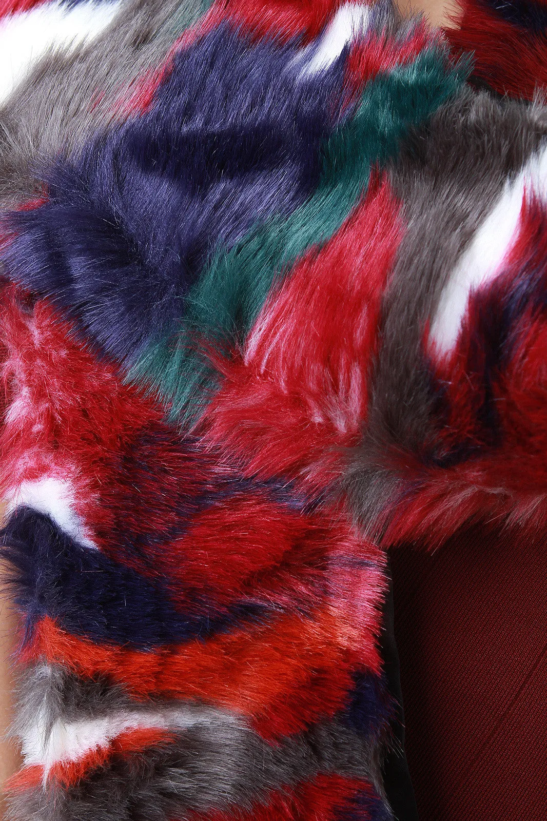 Colorful Fur Scarf