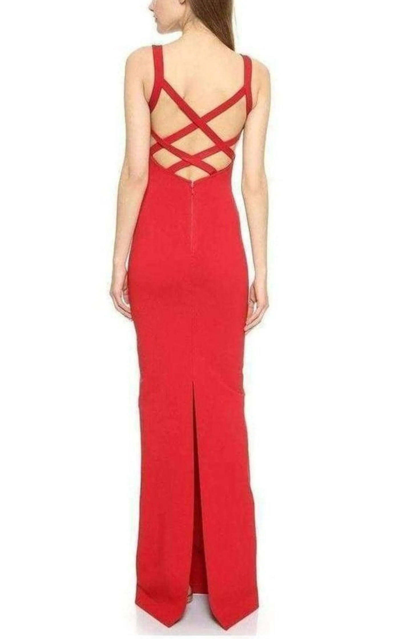 Column Crisscross Back Gown