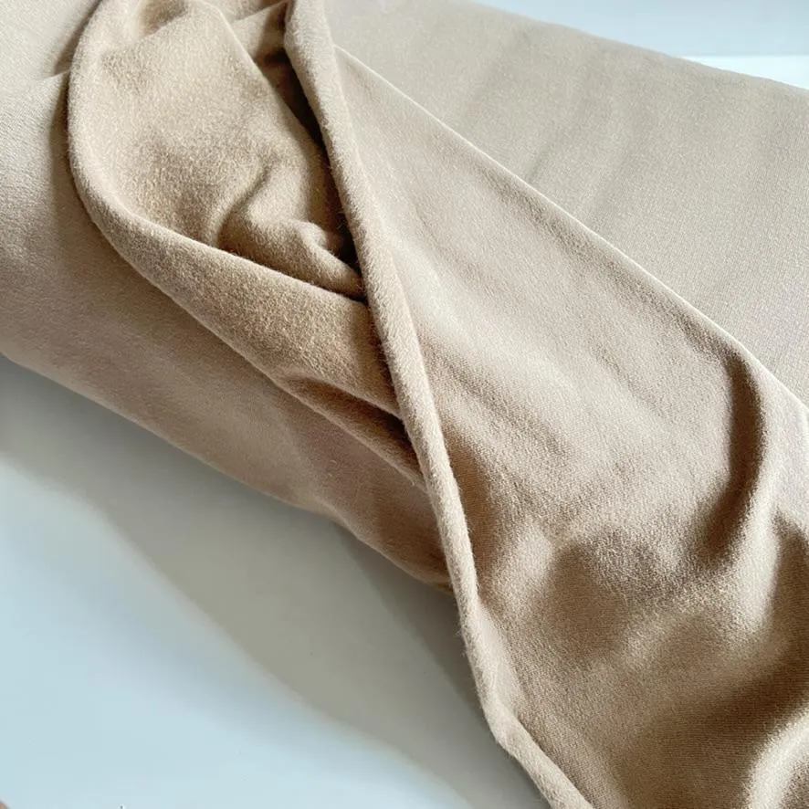 Cotton Knit Fleece - Taupe