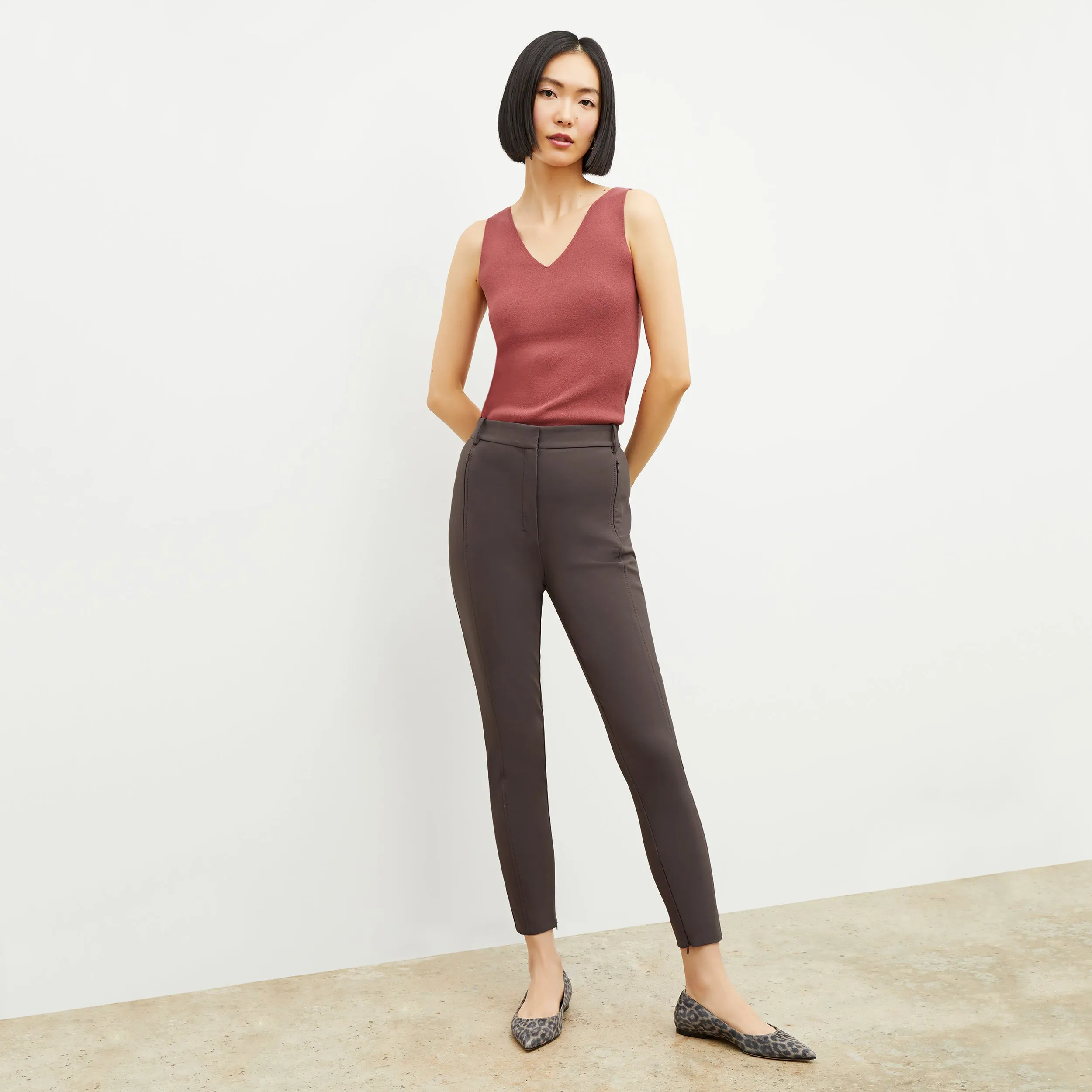 Curie Pant - PowerStretch :: Dark Mink