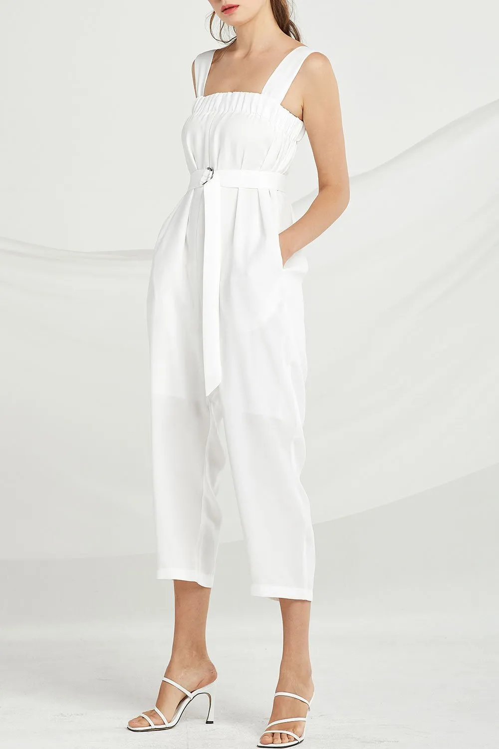 Dakota Smocked Wide Leg Jumpsuit