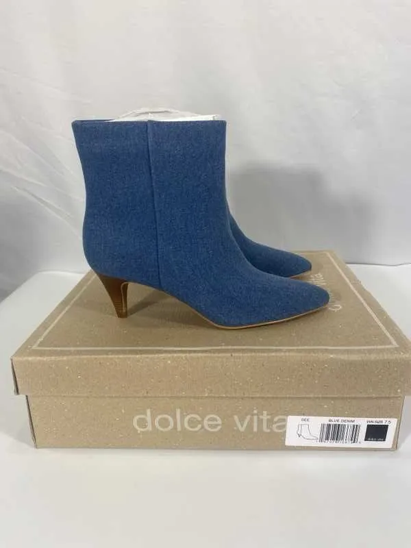 DEE BOOTIES BLUE DENIM - re:vita