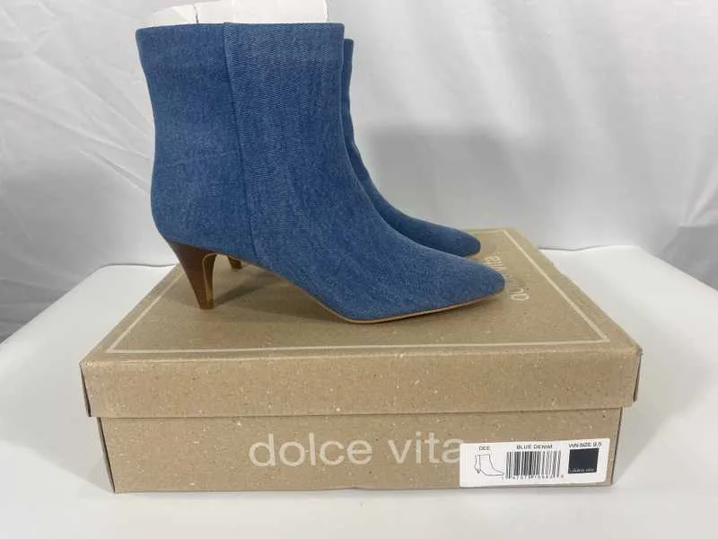 DEE BOOTIES BLUE DENIM - re:vita