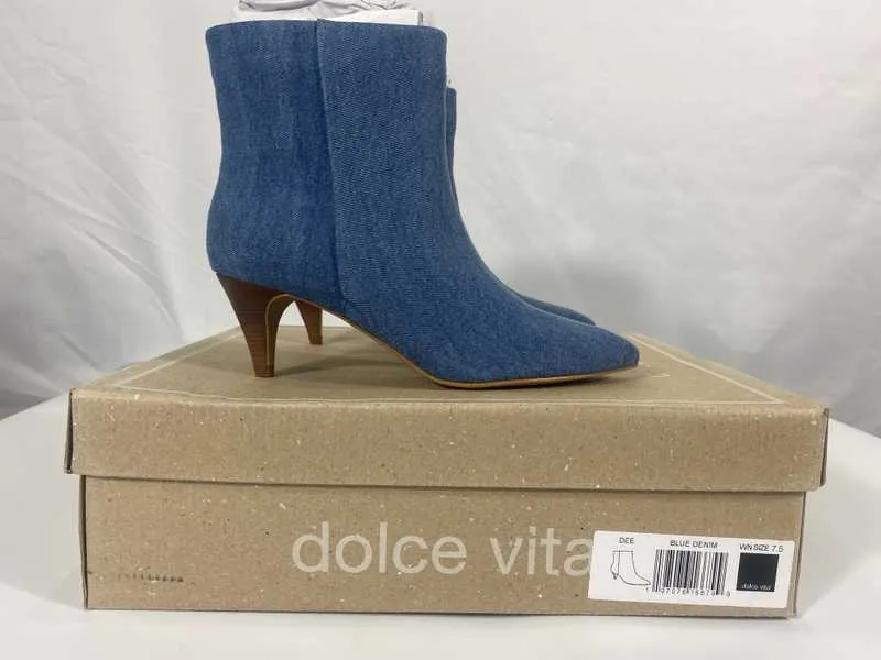 DEE BOOTIES BLUE DENIM - re:vita