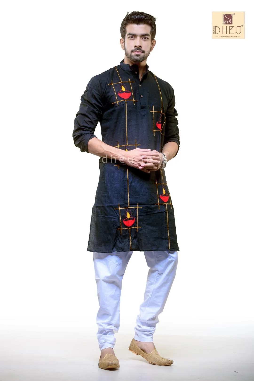 Diya Applique Cotton  Kurta