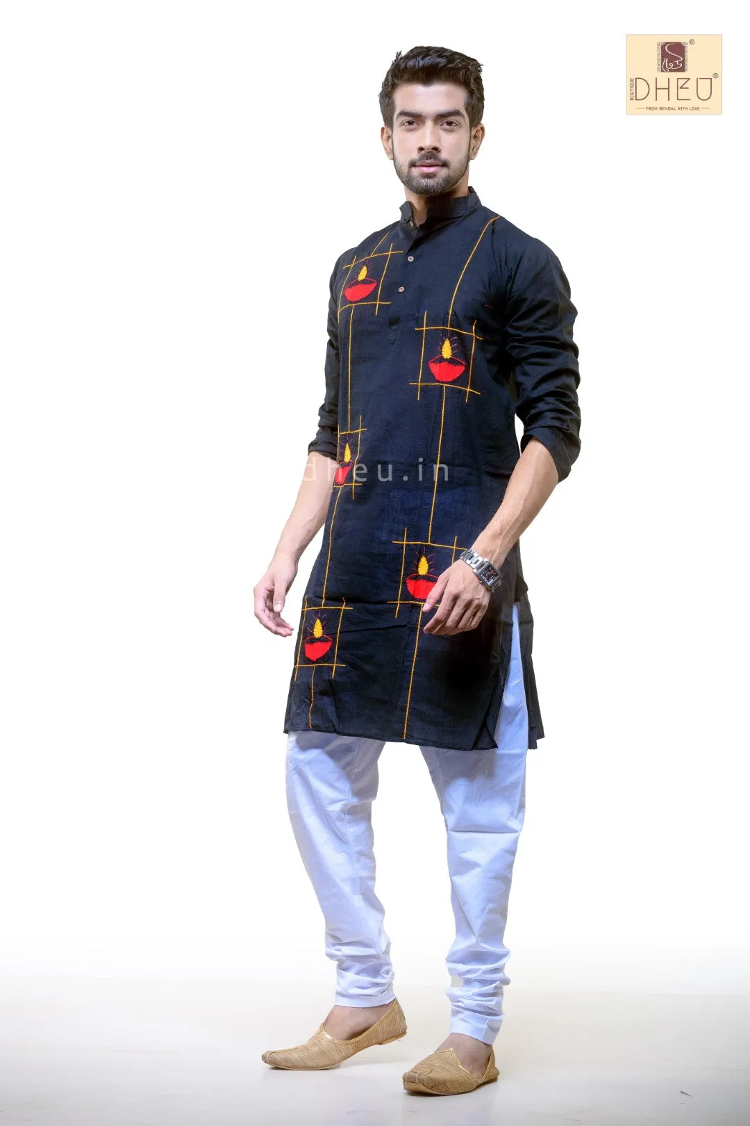 Diya Applique Cotton  Kurta