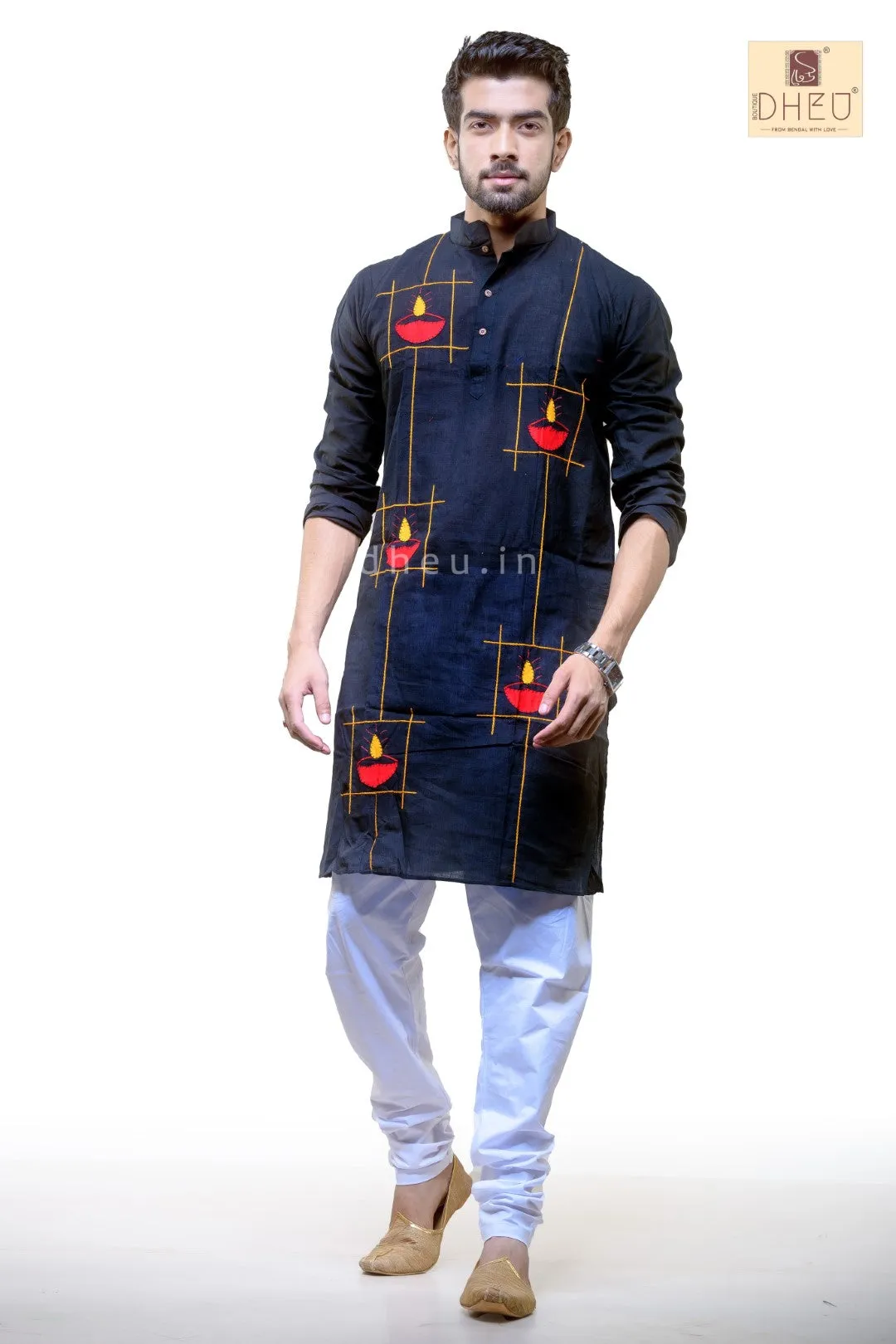 Diya Applique Cotton  Kurta