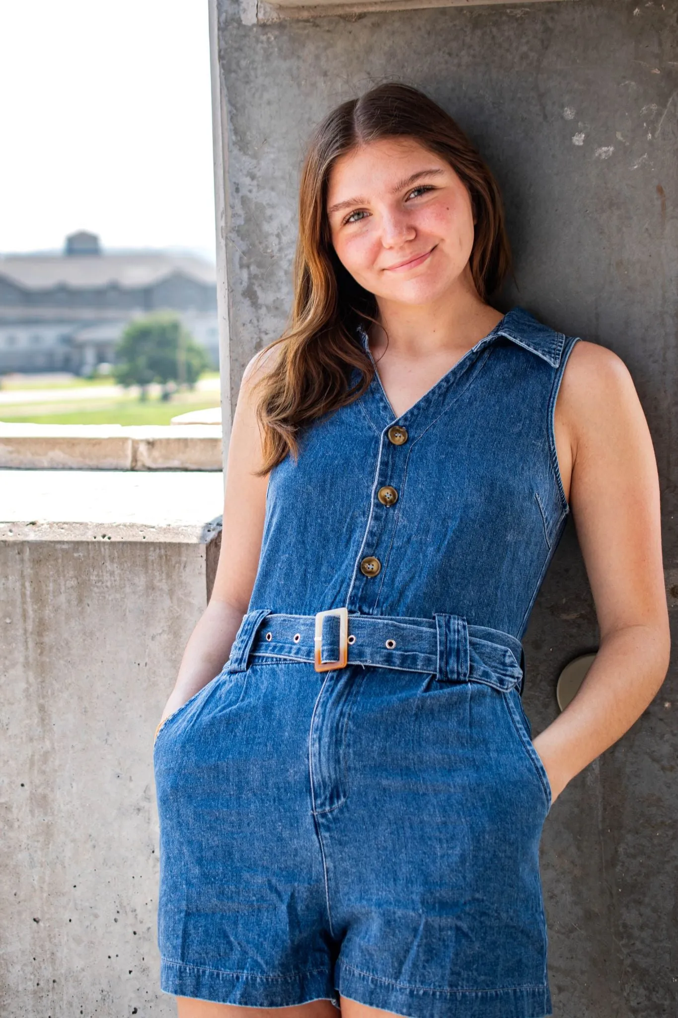 Donna Blue Jean Romper