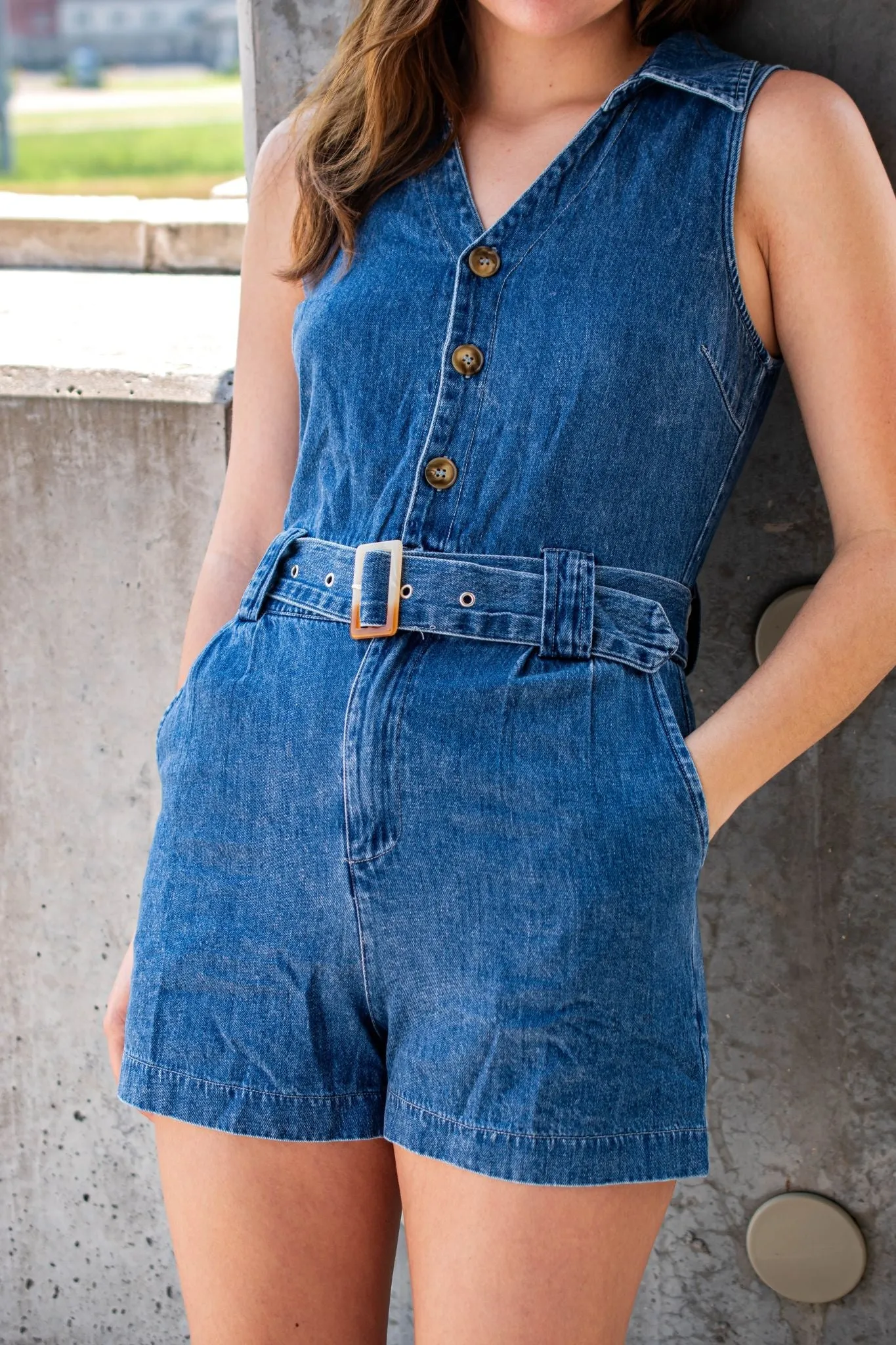 Donna Blue Jean Romper