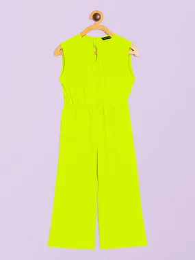 Elasticated Key-hole Jumpsuit for Girls