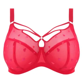 Elomi Sachi Plunge Bra Red Confetti