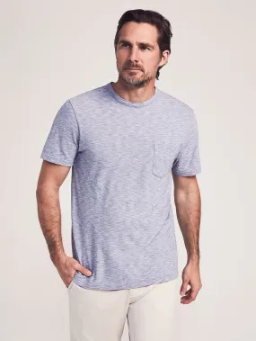 Faherty | Short Sleeve Indigo Pocket Tee