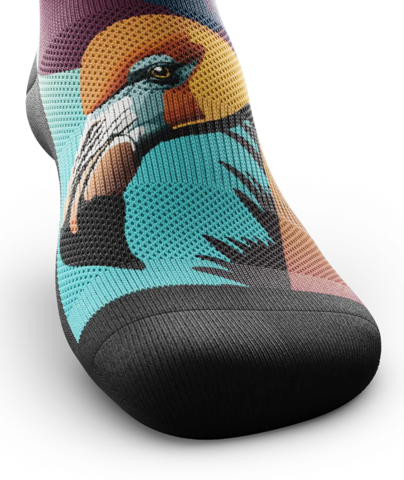 Flocked Crew Socks