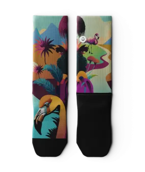 Flocked Crew Socks